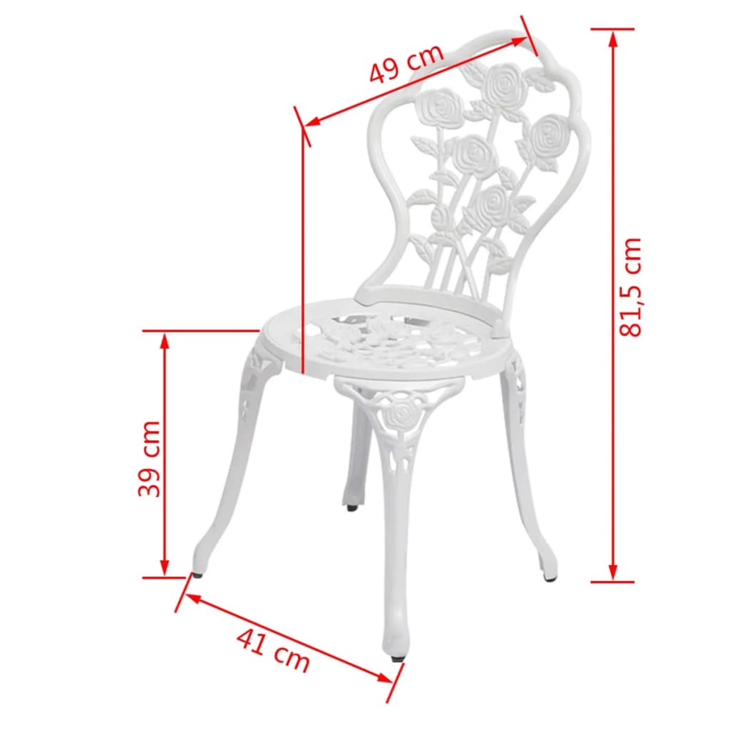 Bistrostoelen Gietaluminium