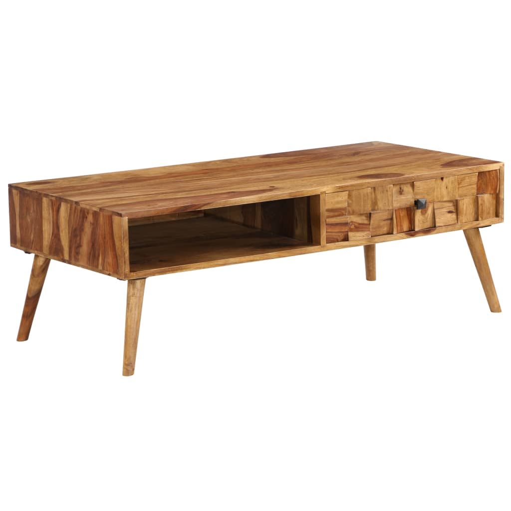 Salontafel 110X50X37 Cm Sheeshamhout Met Honing Afwerking