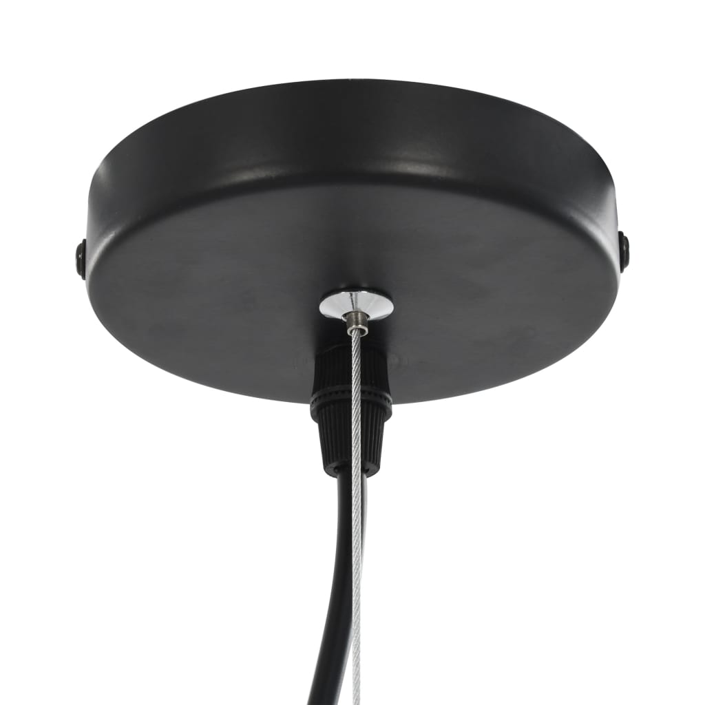 Plafondlampen Halfrond E27 Zwart En Goudkleurig