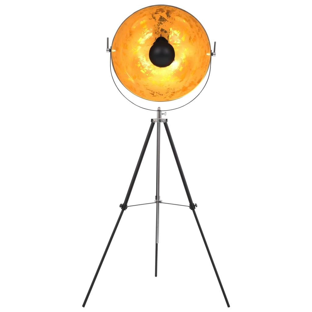 Lamp Staand E27 Zwart En Goud
