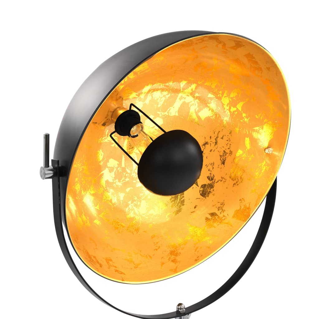 Lamp Staand E27 Zwart En Goud