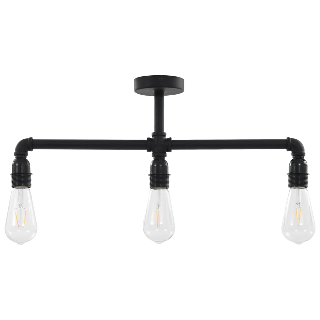 Plafondlamp 3Xe27 Zwart