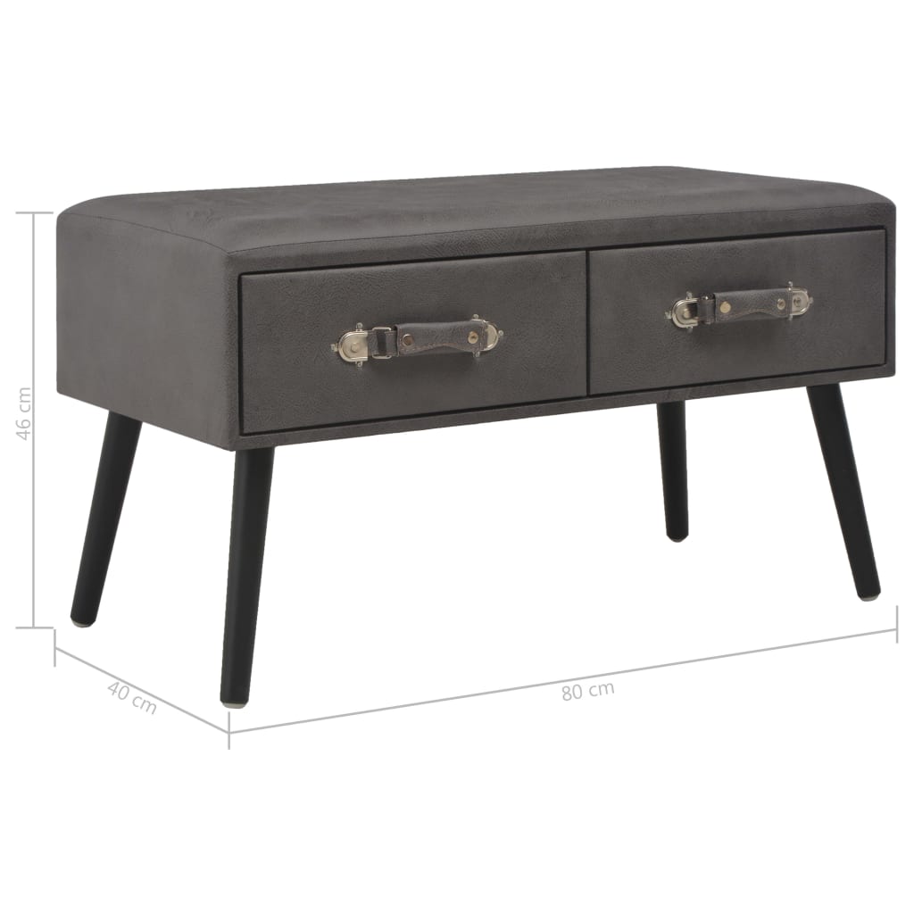 Bank Met Lades 80 Cm Kunstleer