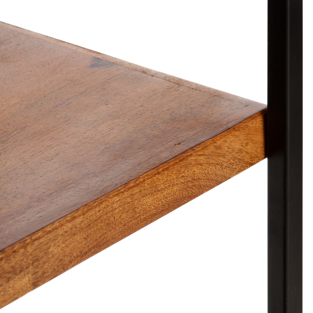 Boekenkast 4-Laags Met 6 Lades 122X36X181 Cm Massief Mangohout