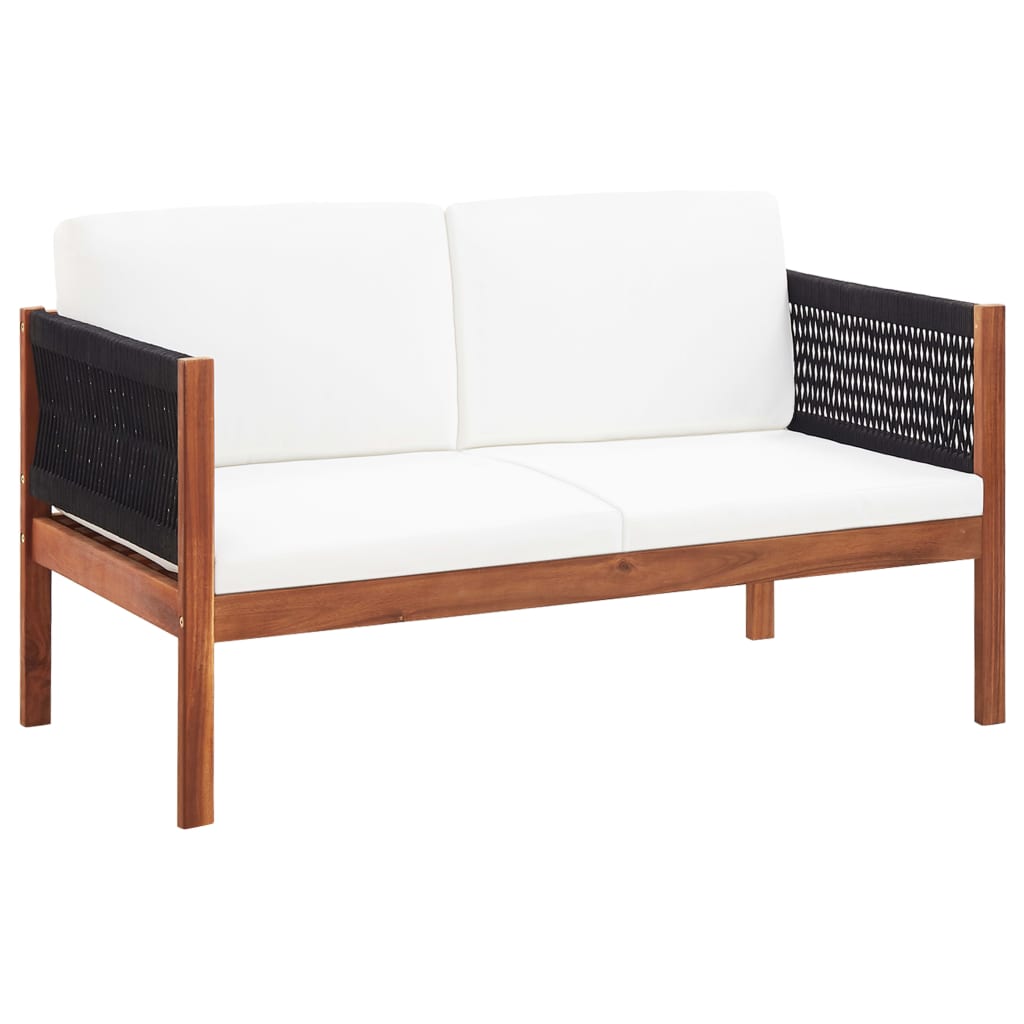 4-Delige Loungeset Massief Acaciahout Peper