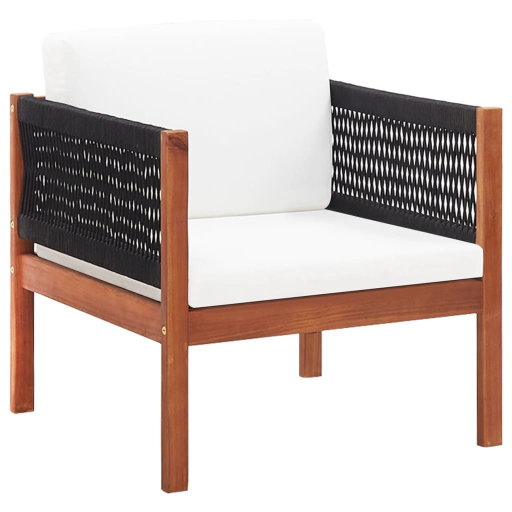 4-Delige Loungeset Massief Acaciahout Peper