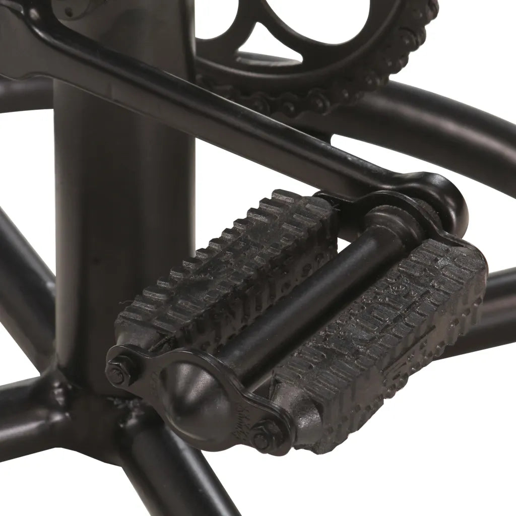 Set van 2 Industriële Barkrukken met Fietspedalen – Canvas en Geitenleer – Vintage Stijl