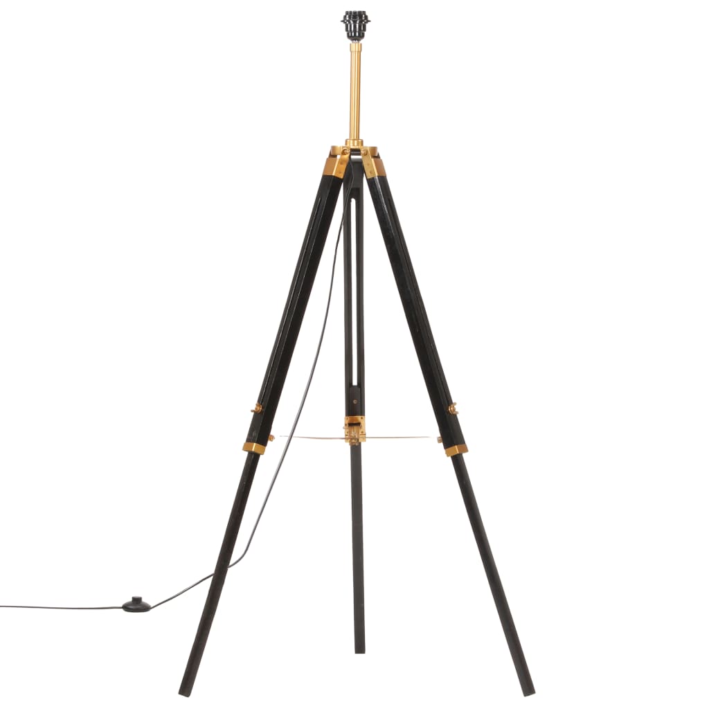 Vloerlamp Driepoot 141 Cm Massief Teakhout Kleurig