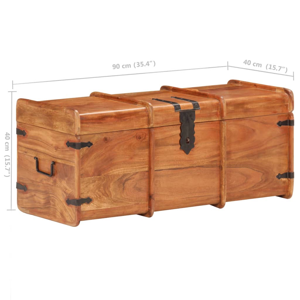 Opbergkist 90X40X40 Cm Massief Acaciahout