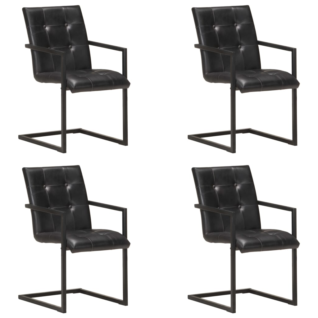 Eetkamerstoelen Echt Leer Bruin
