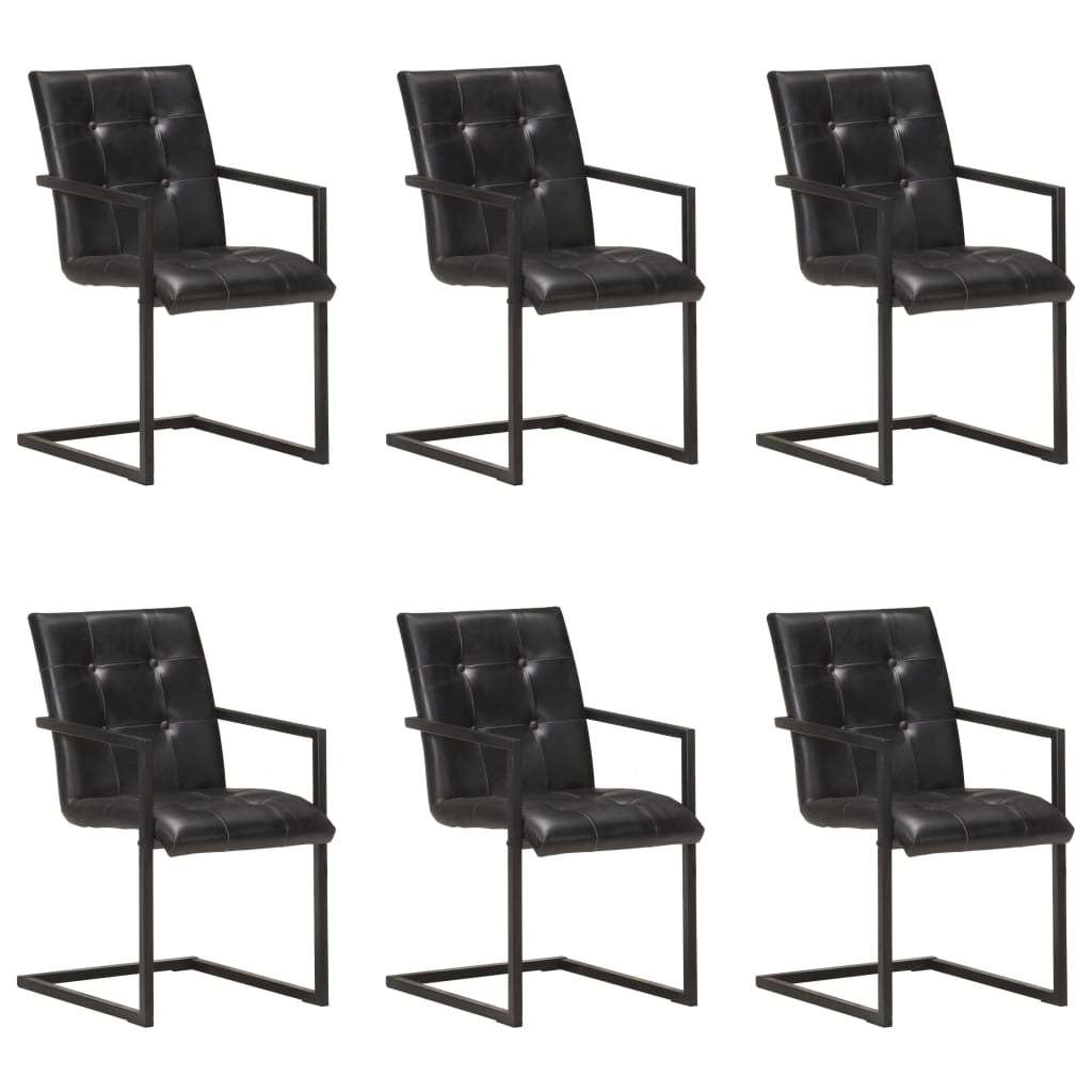 Eetkamerstoelen Echt Leer Bruin