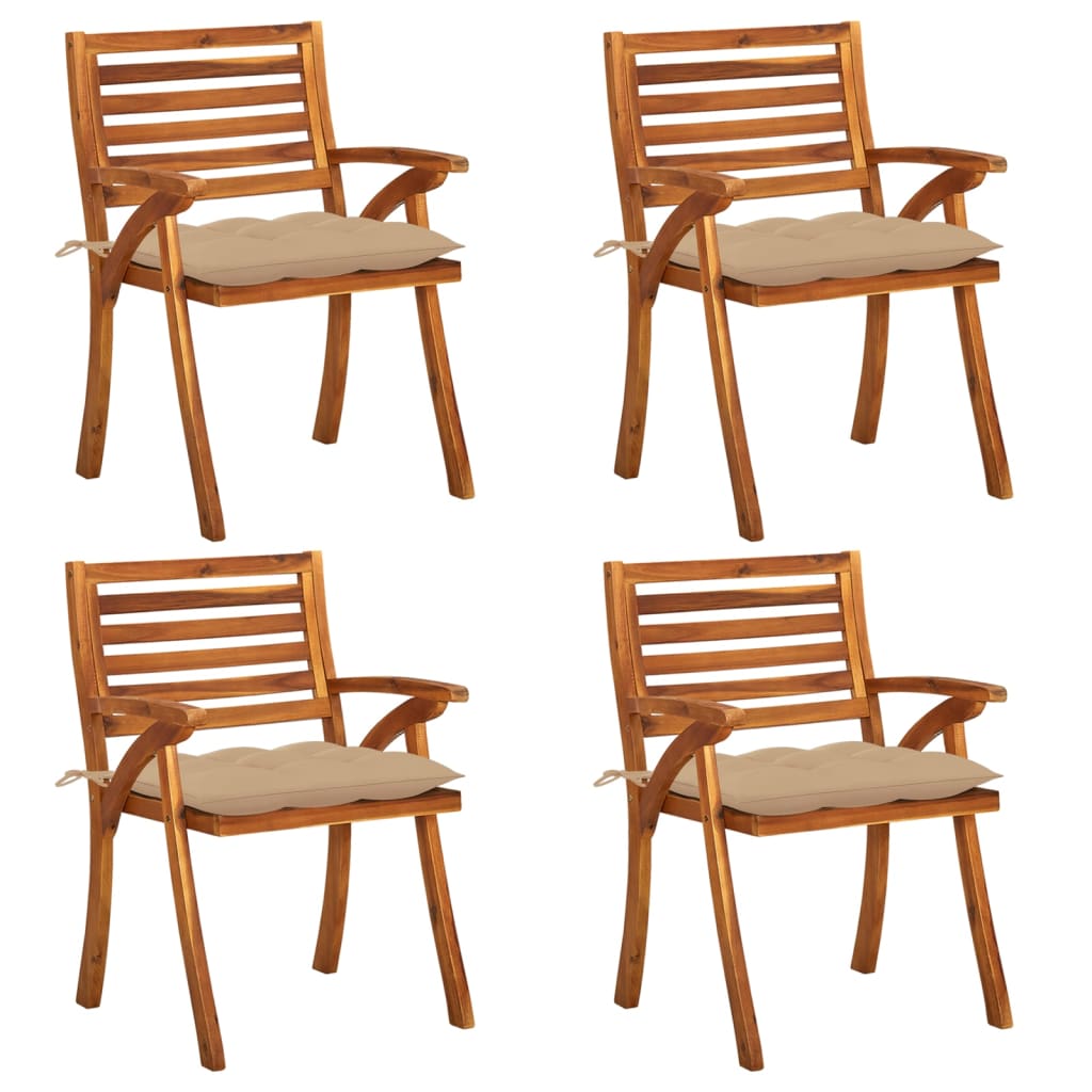 Tuinstoelen Met Kussens Massief Acaciahout