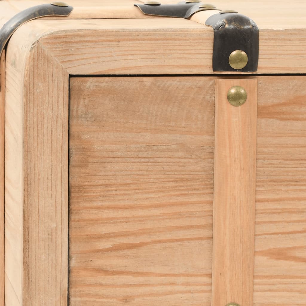Tv-Meubel 110X33X35 Cm Massief Vurenhout