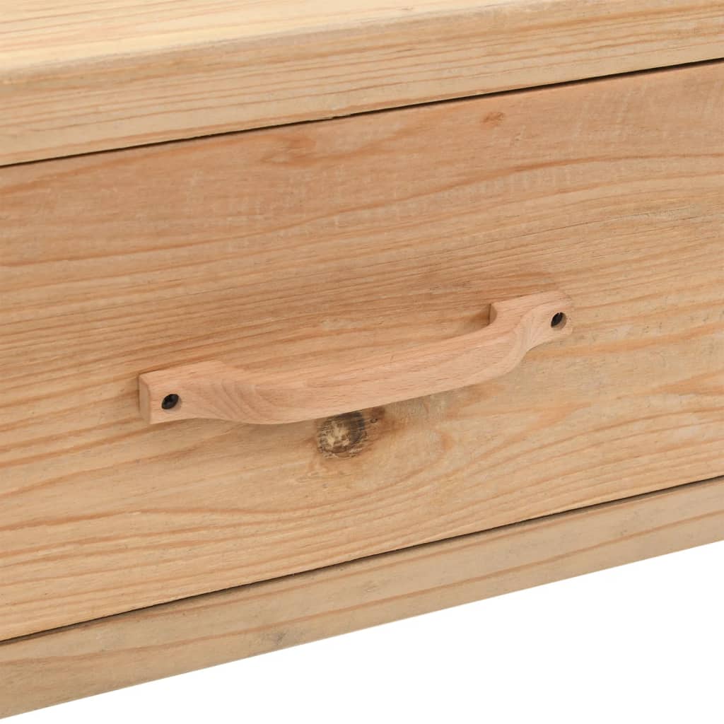 Tv-Meubel 110X33X35 Cm Massief Vurenhout