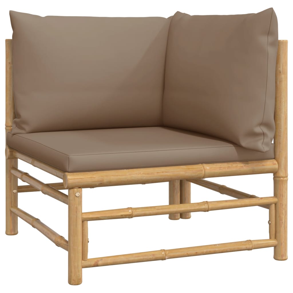 7-Delige Loungeset Met Kussens Bamboe