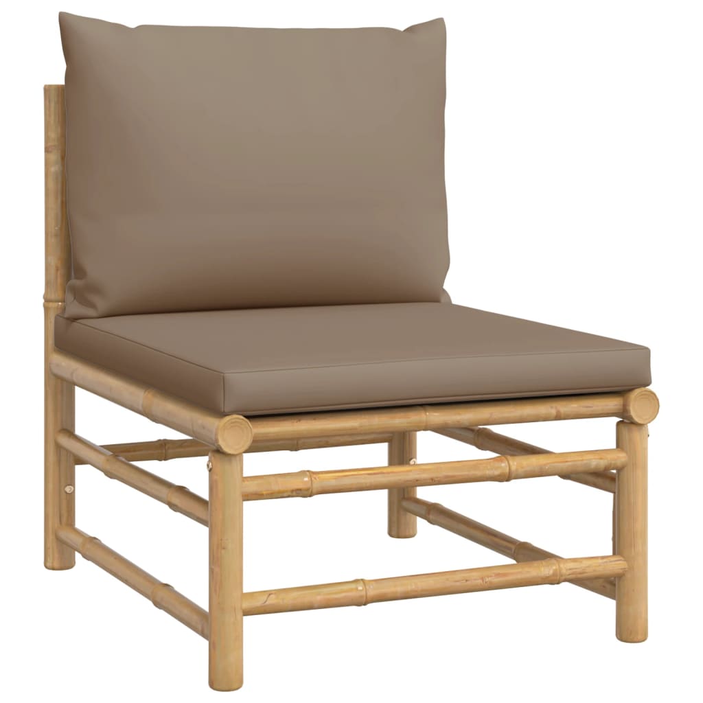 7-Delige Loungeset Met Kussens Bamboe