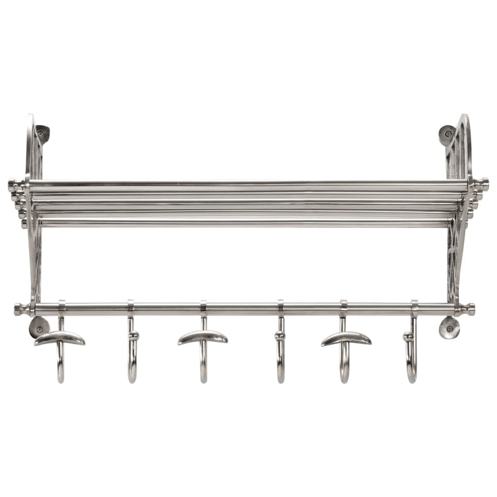Bagagerek Met Kleerhangers Wandmontage Aluminium