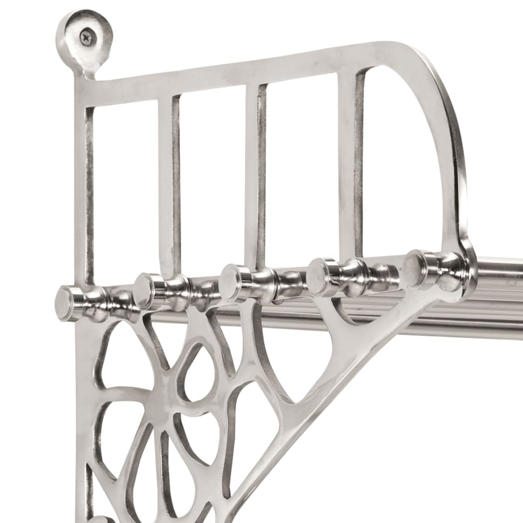 Bagagerek Met Kleerhangers Wandmontage Aluminium