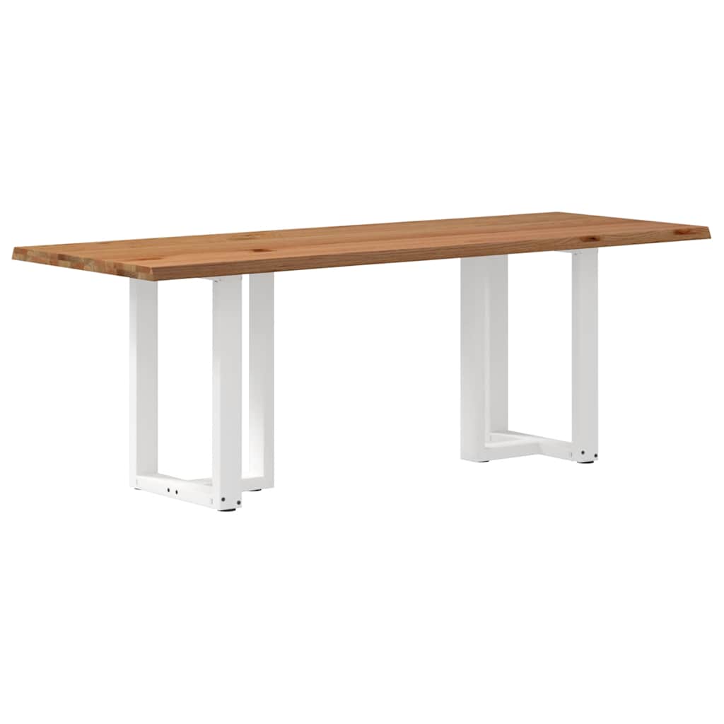 Eettafel Met Natuurlijke Rand Massief Eikenhout