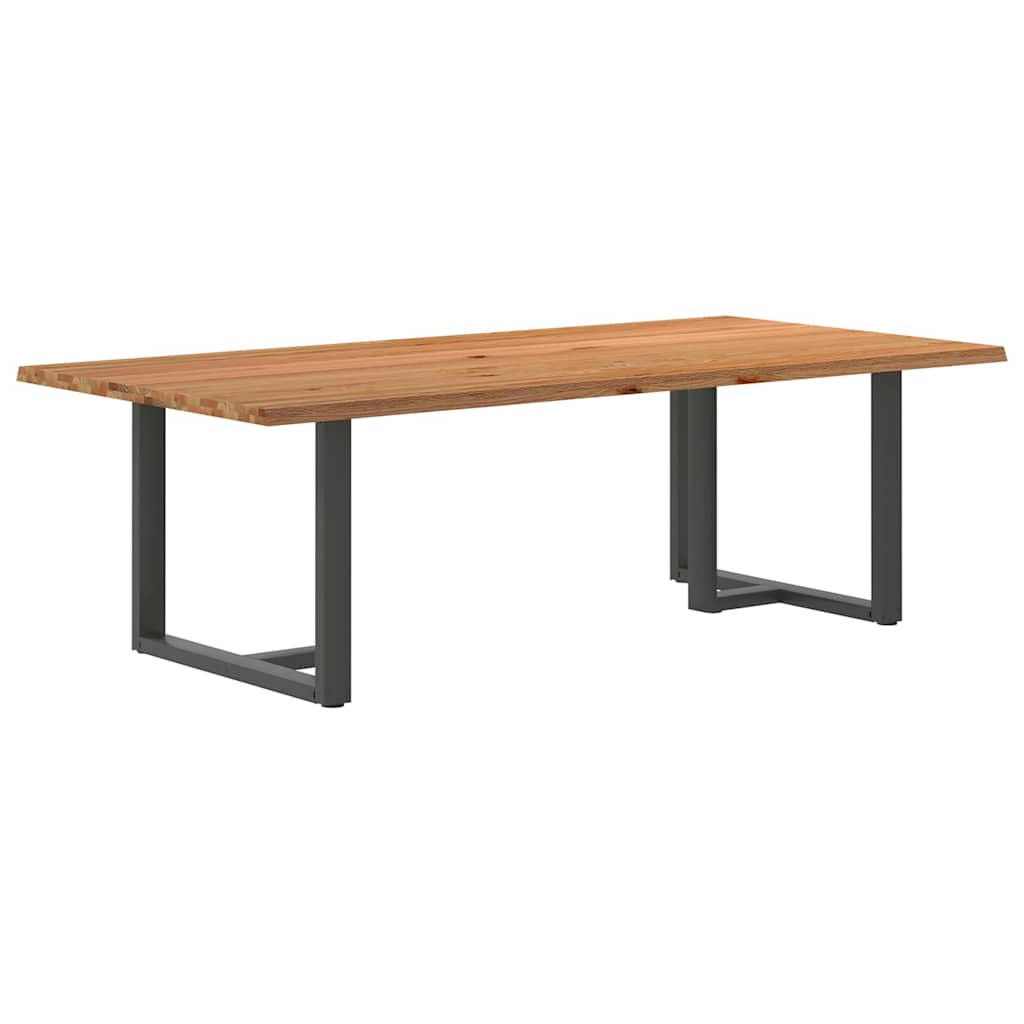 Eettafel Met Natuurlijke Rand Massief Eikenhout