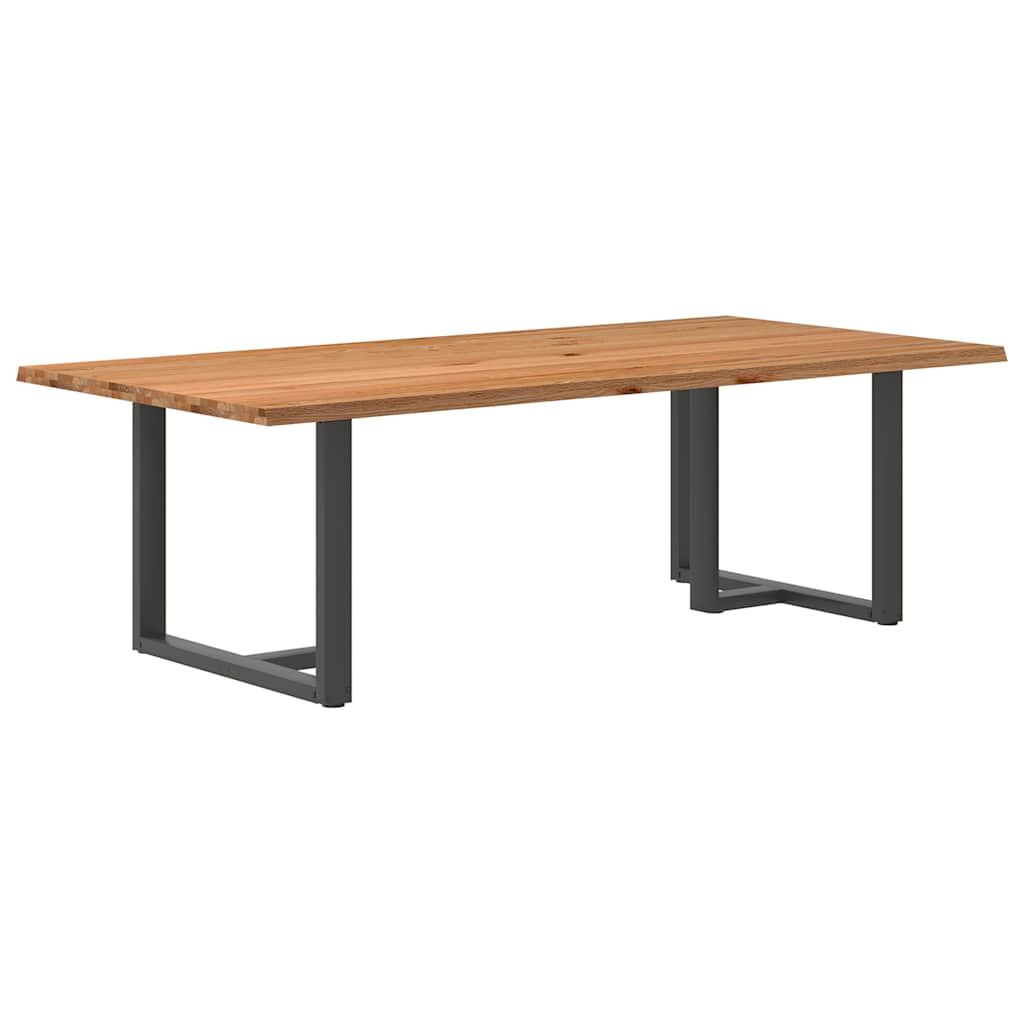 Eettafel Met Natuurlijke Rand Massief Eikenhout