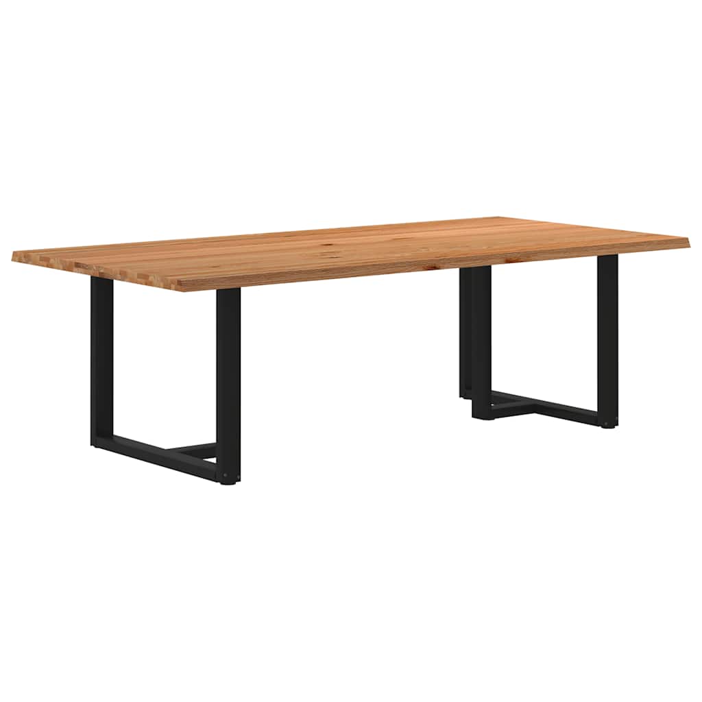 Eettafel Met Natuurlijke Rand Massief Eikenhout