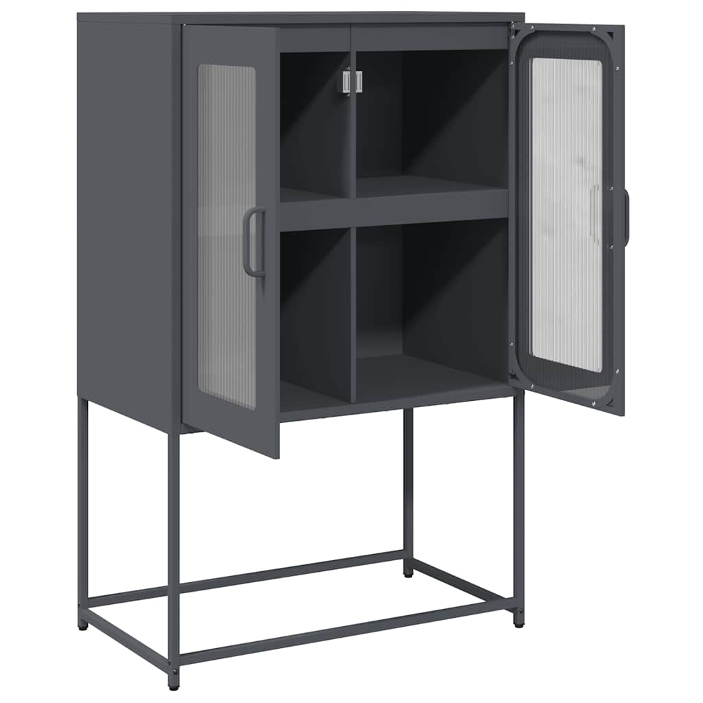 Hoge Kast 68X39X107 Cm Staal Kleurig
