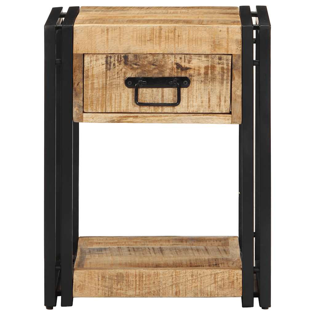 Nachtkastje Massief Ruw Hout Mango