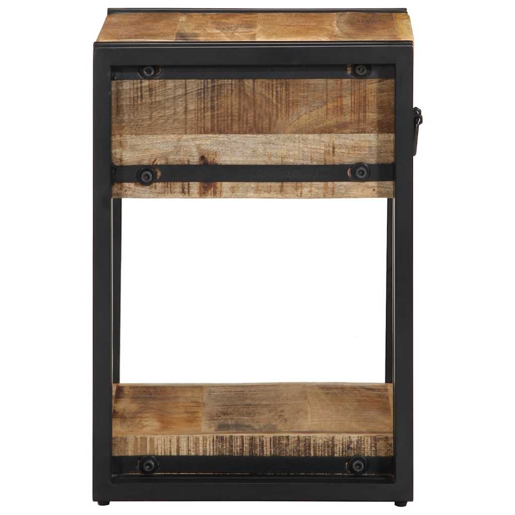 Nachtkastje Massief Ruw Hout Mango