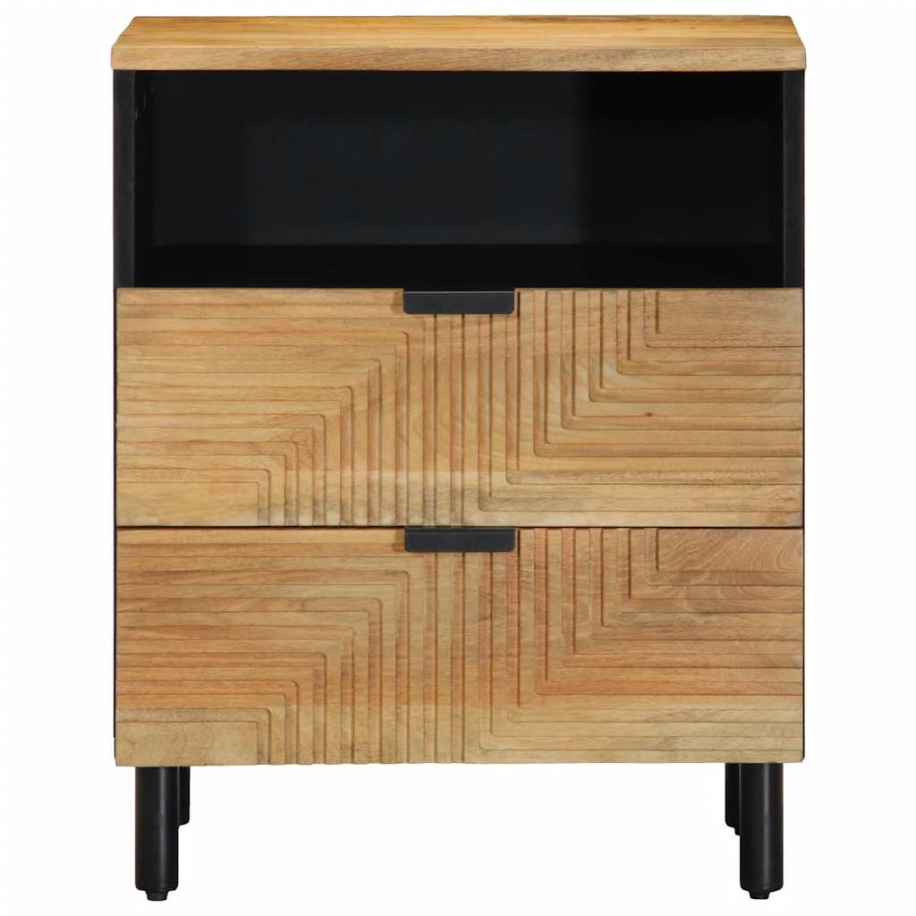 Nachtkastje 50X33X60 Cm Massief Mangohout