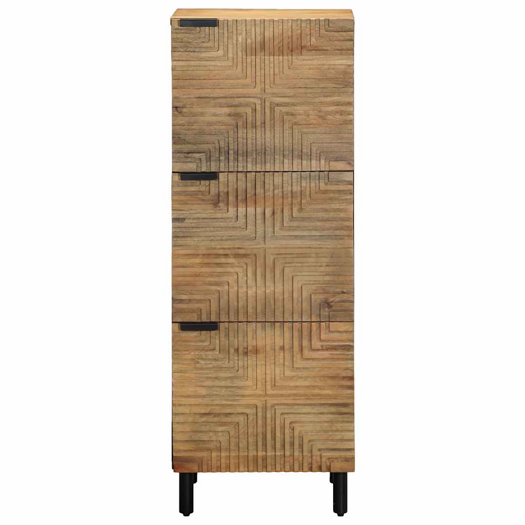 Hoge Kast 40X33X110 Cm Massief Mango