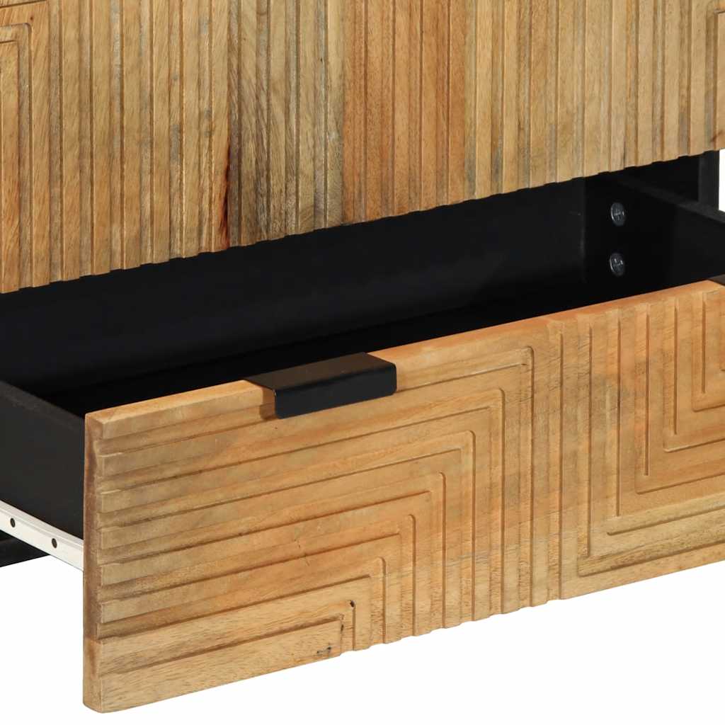 Hoge Kast 60X33X100 Cm Massief Mango