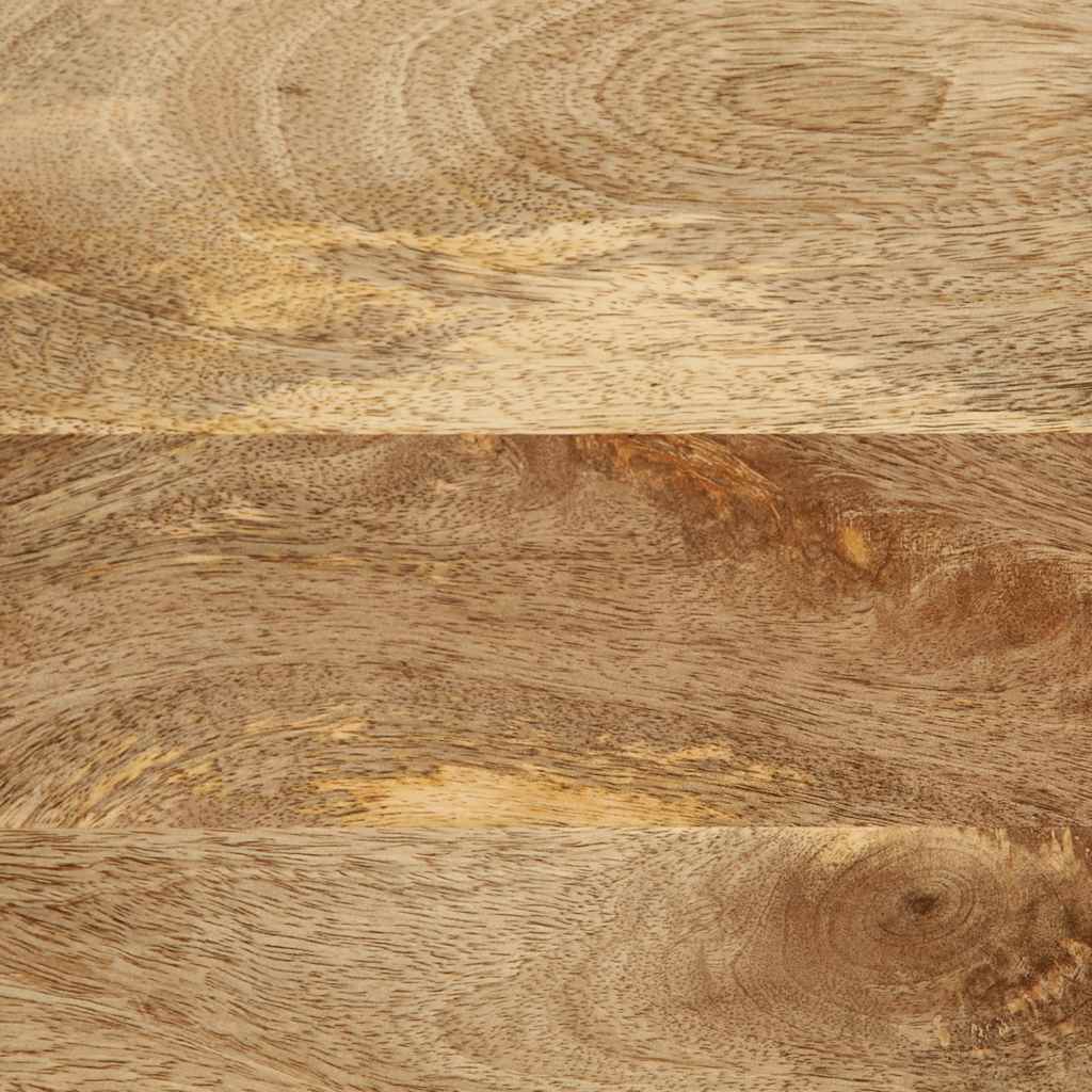 Salontafel 100X54X40 Cm Massief Ruw Mangohout Zwart Antraciet