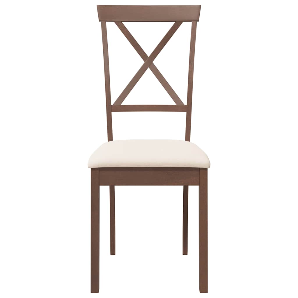 Eetkamerstoelen Met Kussens Massief Hout Rubber