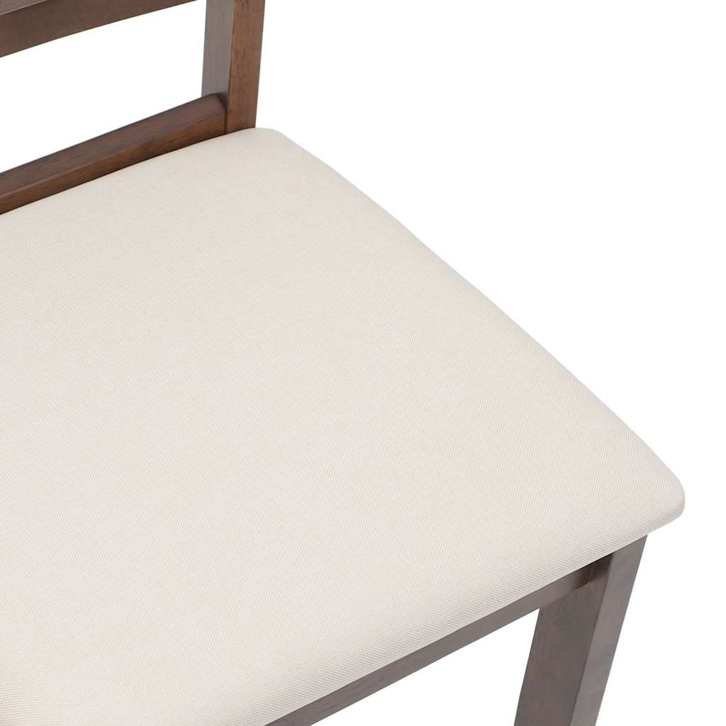 Eetkamerstoelen Met Kussens Massief Hout Rubber