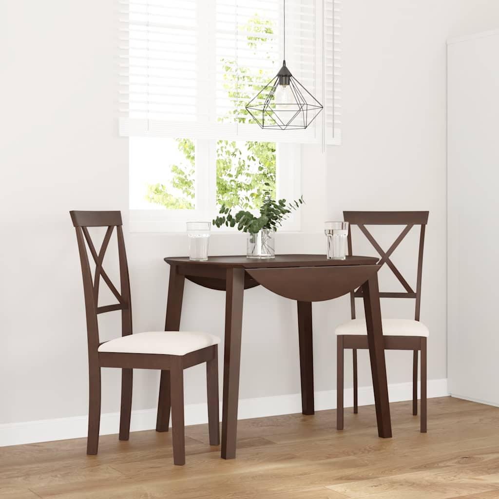Eetkamerstoelen Met Kussens Massief Hout Rubber