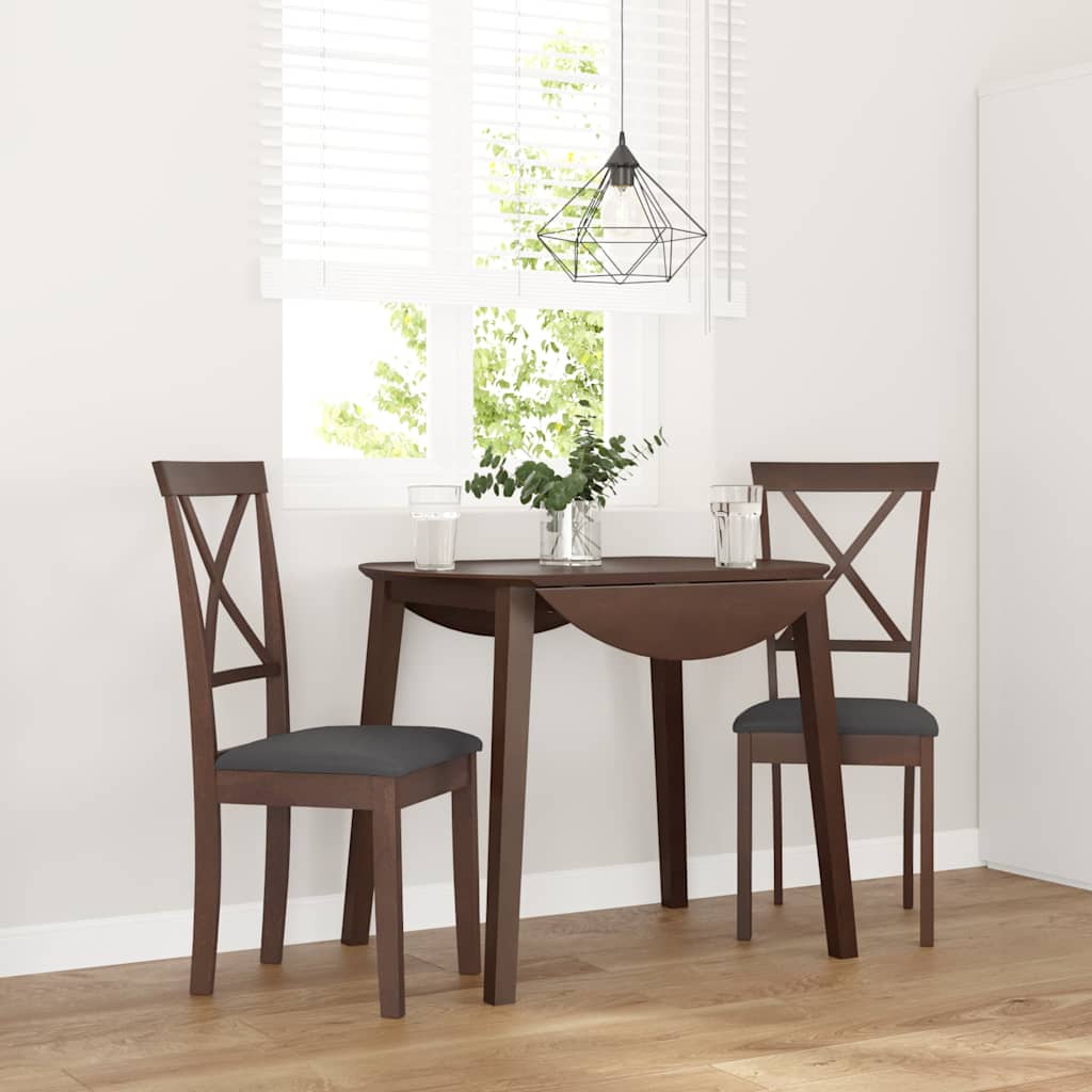 Eetkamerstoelen Met Kussens Massief Hout Rubber
