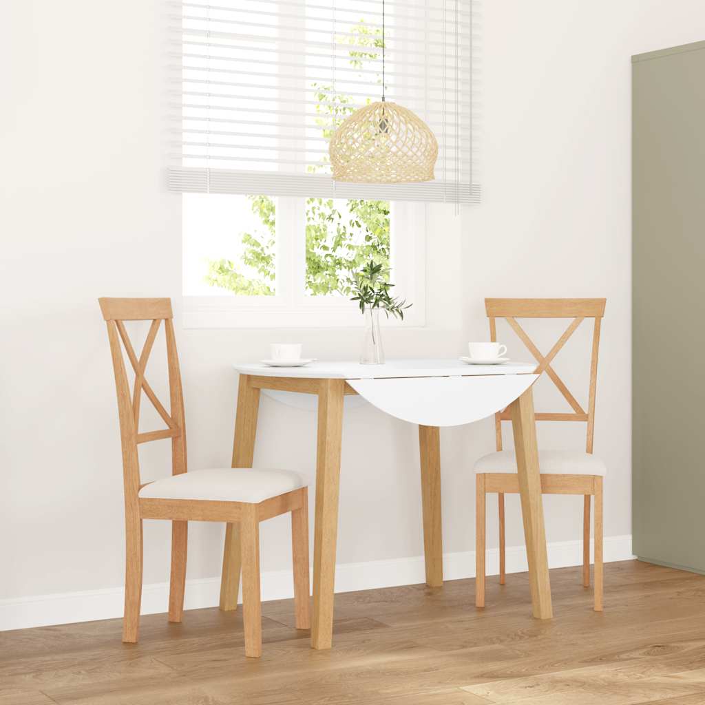 Eetkamerstoelen Met Kussens Massief Hout Rubber