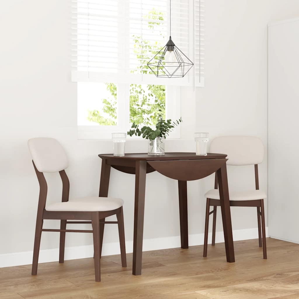 Eetkamerstoelen Met Kussens Massief Hout Rubber