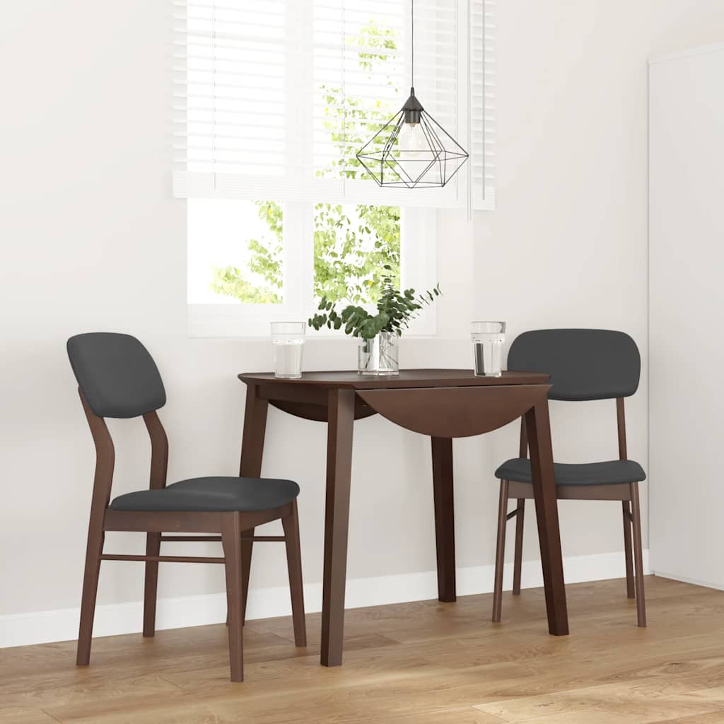 Eetkamerstoelen Met Kussens Massief Hout Rubber