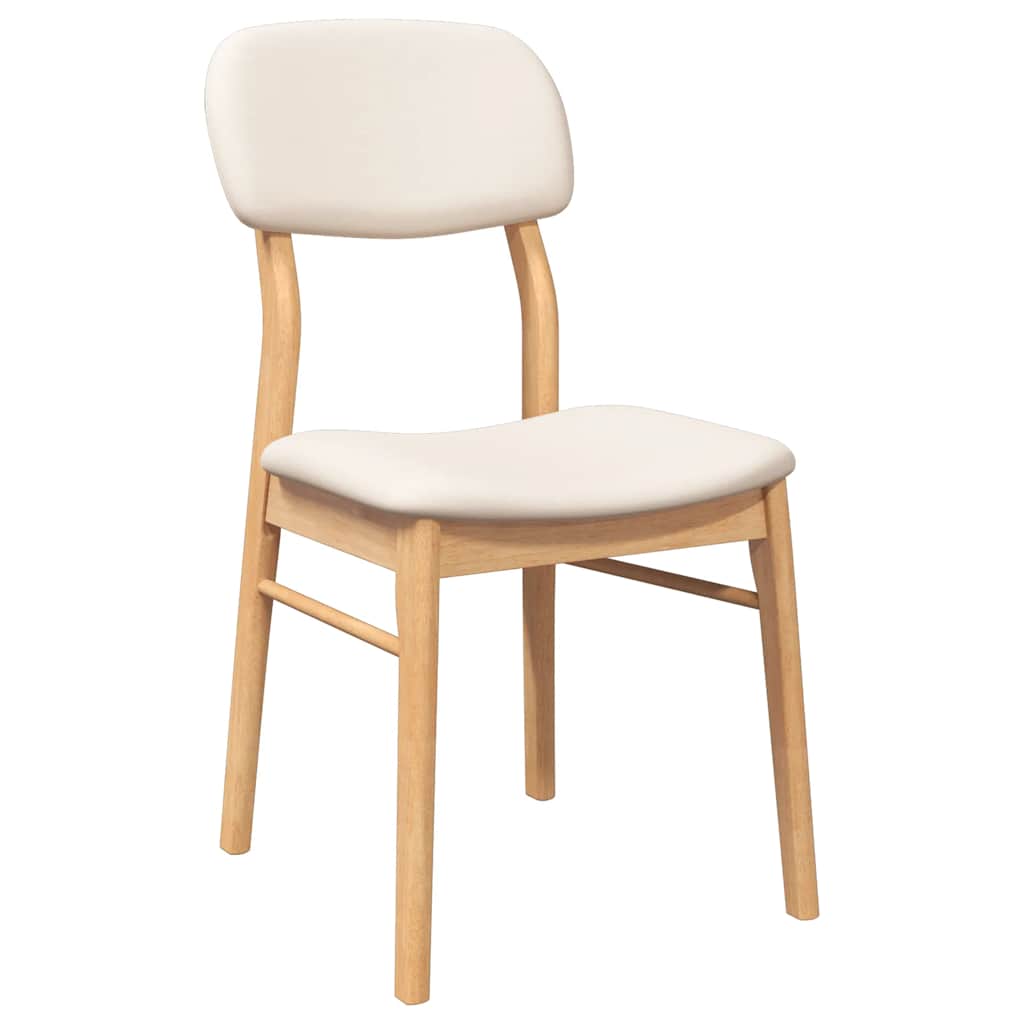 Eetkamerstoelen Met Kussens Massief Hout Rubber