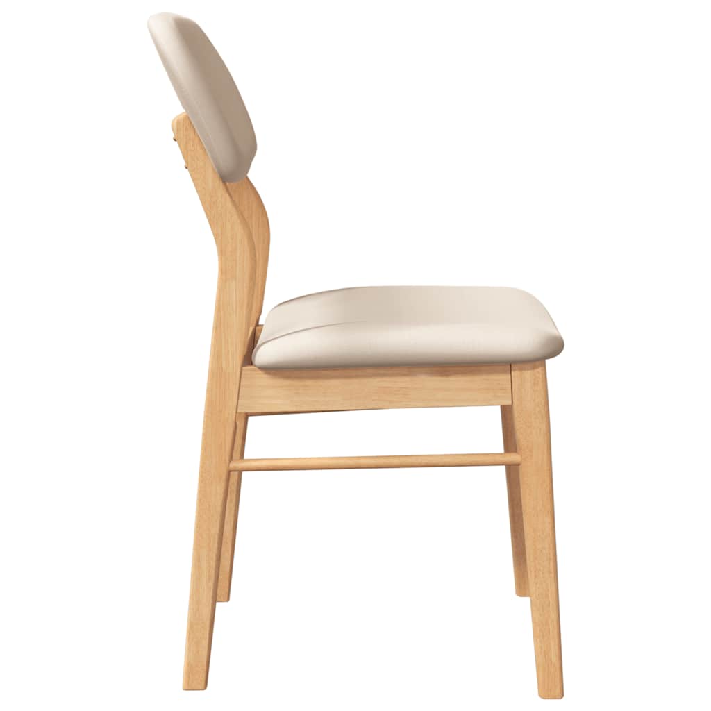 Eetkamerstoelen Met Kussens Massief Hout Rubber