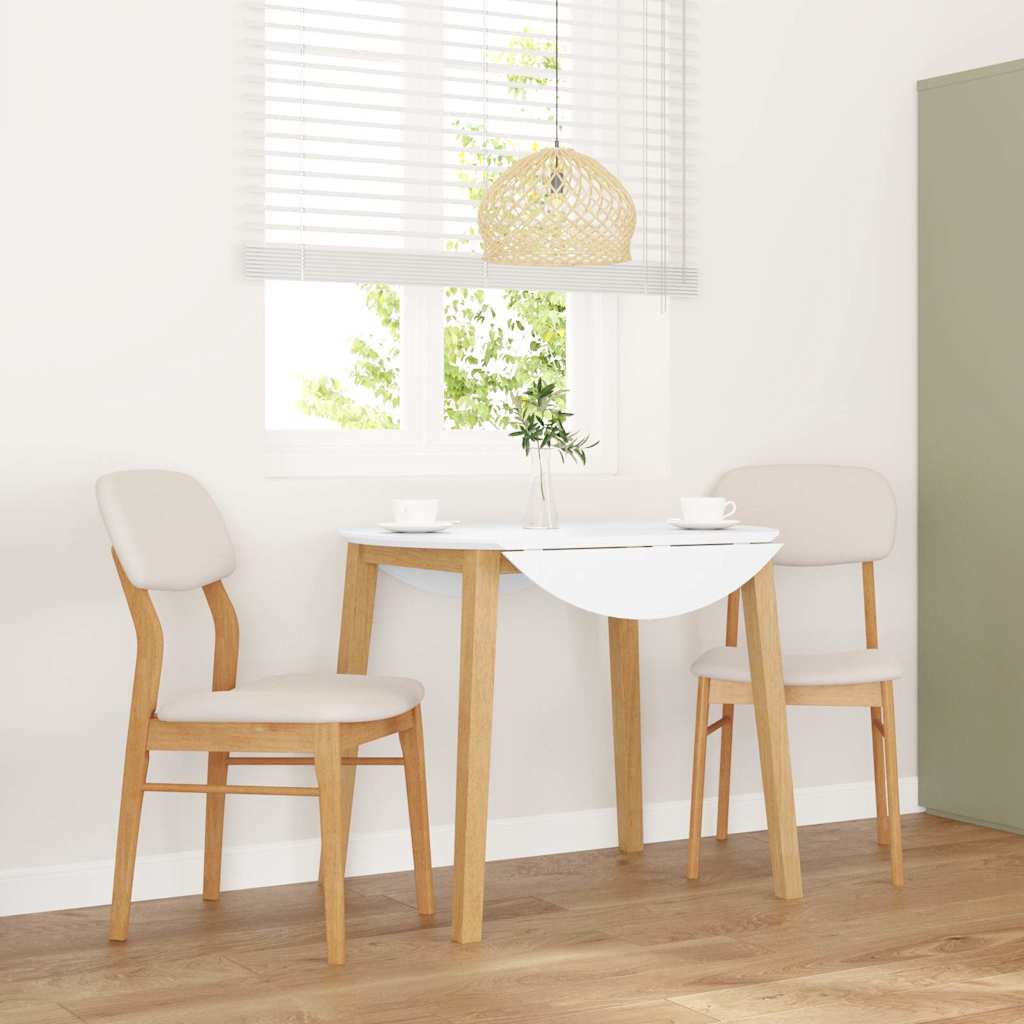 Eetkamerstoelen Met Kussens Massief Hout Rubber