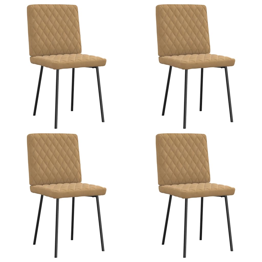 Eetkamerstoelen Fluweel Kleurig
