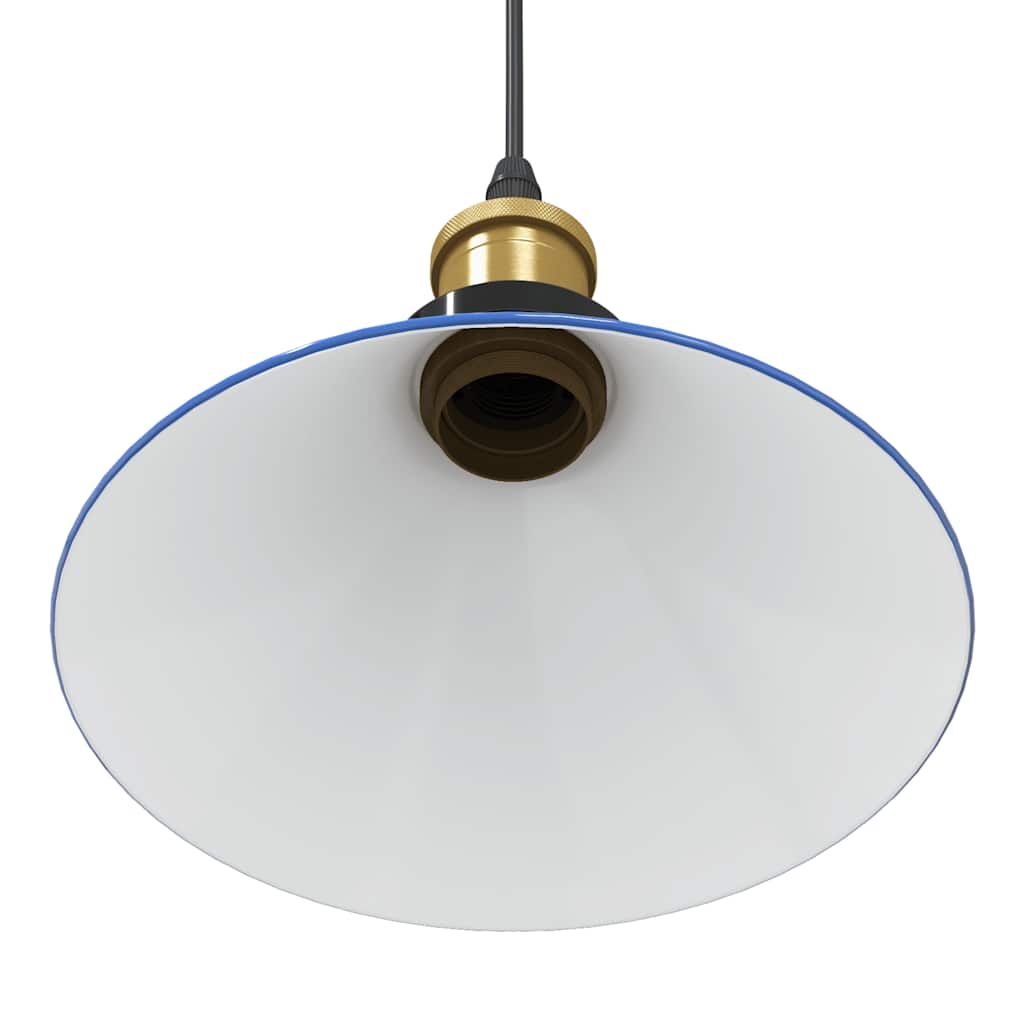 Hanglamp In Hoogte Verstelbaar E27 Ø22 Cm Metaal Donkerblauw