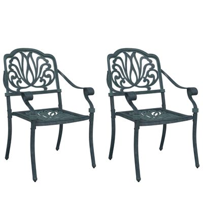 Tuinstoelen Gietaluminium – Set van 2 | Weerbestendig & Stijlvol