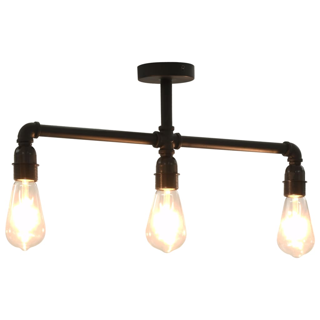 Plafondlamp 3Xe27 Zwart