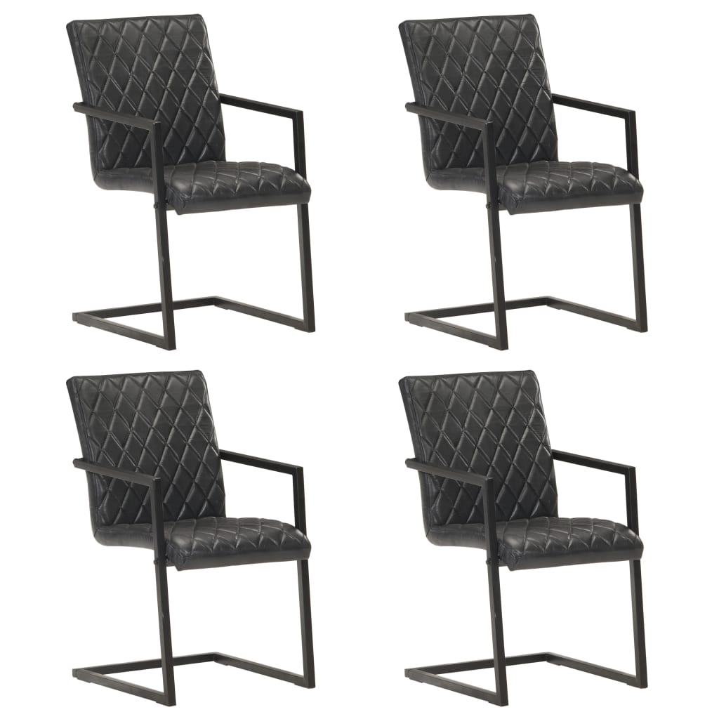 Eetkamerstoelen Echt Leer Bruin