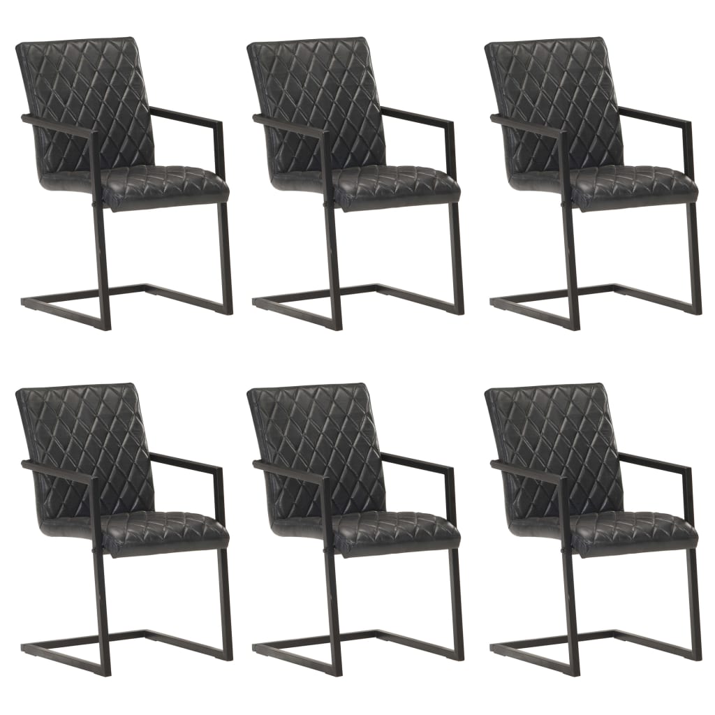 Eetkamerstoelen Echt Leer Bruin
