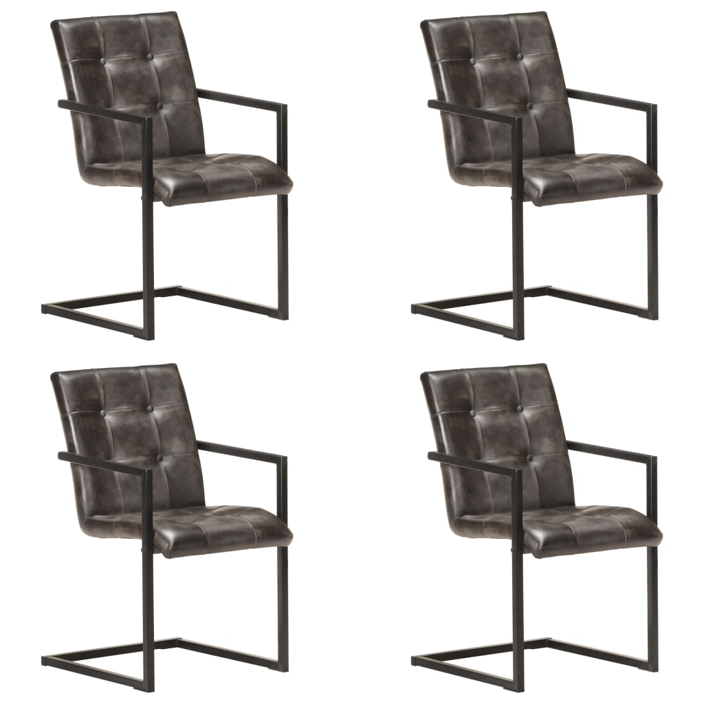 Eetkamerstoelen Echt Leer Bruin